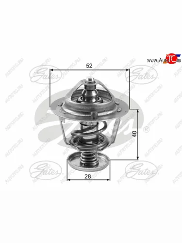 Термостат с прокладкой FORD RANGERMAZDA 3 BL6 GGSUZUKI XL-7 GATES TH24782G1