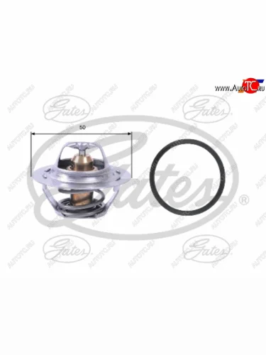 Термостат с прокладкой RENAULT LOGAN 04-SANDERO 07-LADA LARGUS 12-NISSAN ALMERA G15RA GATES TH23389G1