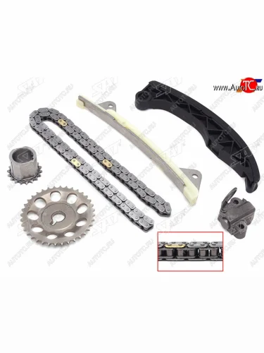 Комплект цепи ГРМ 1KR-FE TOYOTADAIHATSU 05- (на 1NZ не подойдет) SAT TK-TY187