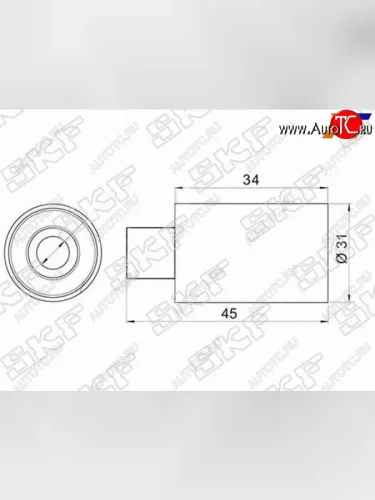 Ролик ремня ГРМ обводной SUBARU FORESTERIMPREZA SKF VKM88008