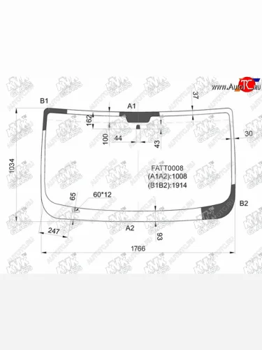 Стекло лобовое PEUGEOT BOXER IIFIAT DUCATO IICITROEN JUMPER II 06-                                 KMK FATT0008