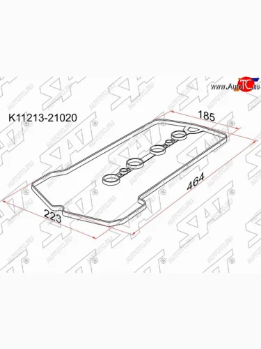 Прокладка клапанной крышки TY 1NZ-FE, 04- NCP91, NZE14#NZE15#, NZT26# SAT K11213-21020
