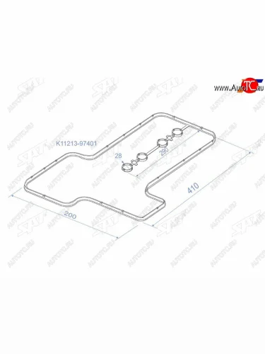 Прокладка клапанной крышки TY K3VE, 3SZ-VE, 00- BBCamiDuetPassoRush SAT K11213-97401