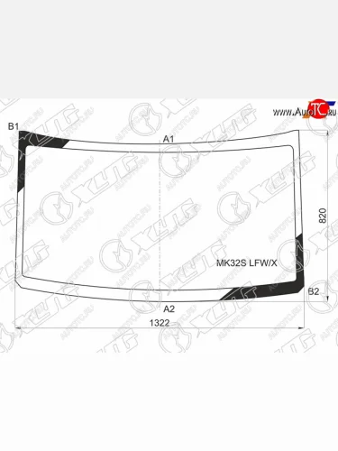 Стекло лобовое Suzuki Spacia 13-17 XYG MK32S LFW/X