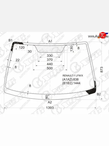 Стекло лобовое Renault Megane 95-03 XYG RENAULT-1 LFW/X