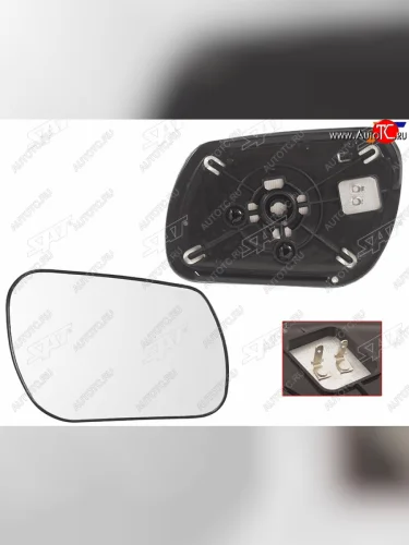 Правое полотно зеркала (с обогревом) SAT Mazda 3/Axela BK дорестайлинг, хэтчбэк (2003-2006)