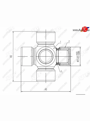 Крестовина рулевая SAT ST-1540