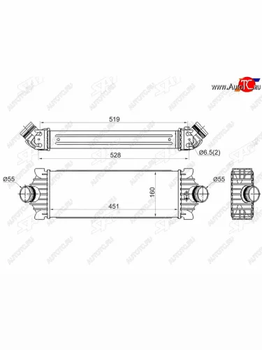 Интеркулер FORD TRANSIT 06-14FORD TRANSIT 14- SAT ST-1881209