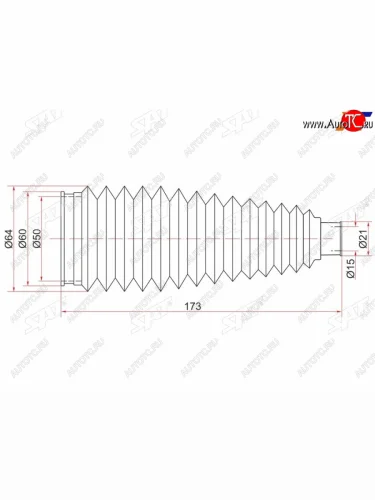 Пыльник рулевой рейки TOYOTA ALLIONPREMIOISIS 07-IPSUMNOAHVOXY 01- LH=RH SAT ST-45535-44010