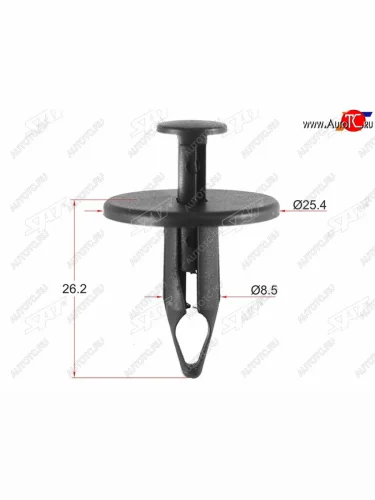 Клипса защиты бампера FORDGM (1 шт.) SAT ST-KE-365