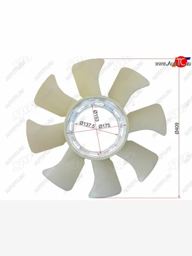 Крыльчатка вентилятора  MITSUBISHI CANTER 88-95 4D32 SAT ST-MD317680