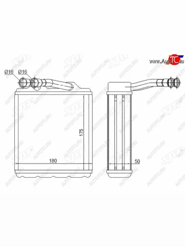 Радиатор отопителя салона TOYOTA CARINA ECORONA 190 92-98 LHD SAT ST-TY45-395-B0