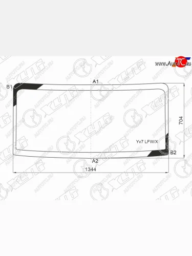 Стекло лобовое Nissan NV100 Clipper 15-  Suzuki Every 15- XYG YV7 LFW/X