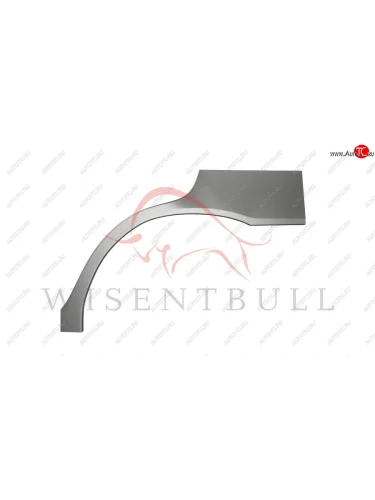 Левая задняя внешняя ремонтная арка Wisentbull (оцинкованная сталь 1,2 мм) Hyundai Pony  X2 (1990-1994) седан