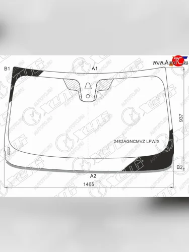 Стекло лобовое (Одна камера Датчик дождя Молдинг) BMW X1 15-22 XYG 2482AGNCMVZ LFW/X