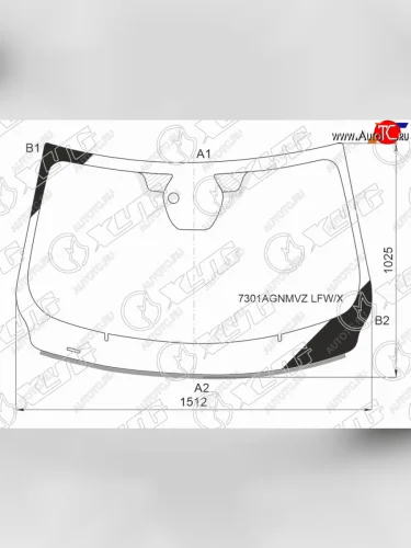 Стекло лобовое (Датчик дождя Молдинг) Renault Talisman 15- XYG 7301AGNMVZ LFW/X