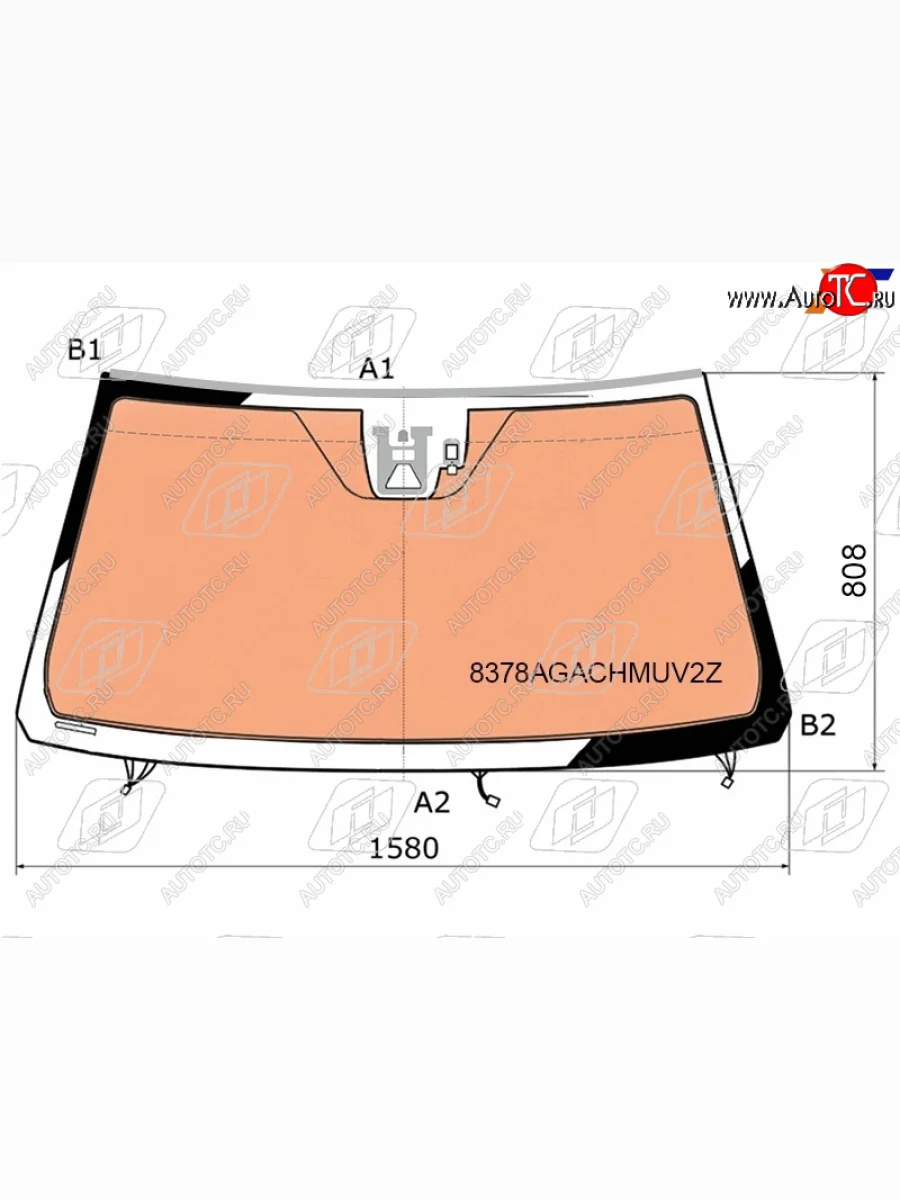 Стекло лобовое (обогрев щеток, обогрев полный, камера, датчик дождя, проекция, обогрев камеры) FUYAO Lexus LX570 J200 2-ой рестайлинг (2015-2022) (зеленое)  в Перми Пермском крае