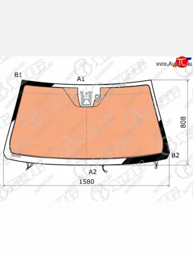 Стекло лобовое (Обогрев щеток Обогрев полный Камера Датчик дождя Проекция Молдинг) Lexus LX 15- XYG 8378AGNBLCHMUV2S LFW/W/X