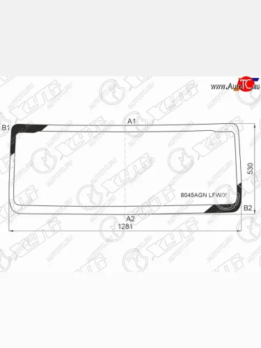 Стекло лобовое Suzuki Jimny 18-  Jimny Sierra 18- XYG 8045AGN LFW/X