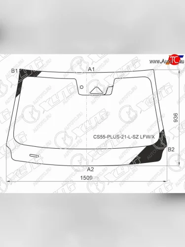 Стекло лобовое (Камера Датчик дождя) Changan CS55 PLUS 21- XYG CS55-PLUS-21-L-SZ LFW/X