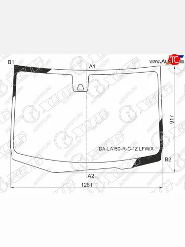 Стекло лобовое (Камера) Daihatsu Move 14-23  Subaru Stella 14-23 XYG DA-LA150-R-C-1Z LFW/X