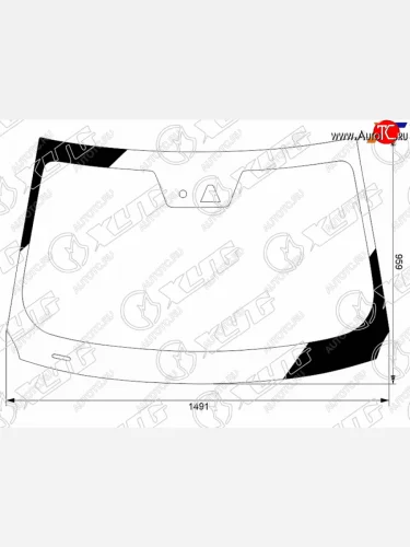 Стекло лобовое (Антенна Камера Датчик дождя Молдинг) FAW Bestune T77 18-  LADA X-CROSS 5 23- XYG FAW-T77-VCSZ LFW/X