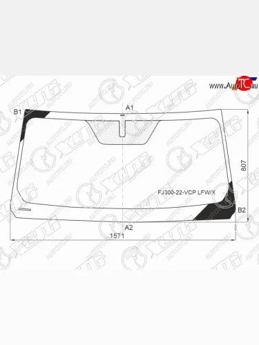 Стекло лобовое Toyota Land Cruiser (J300) 21- XYG FJ300-22-VCP LFW/X