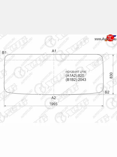 Стекло лобовое Hyundai HD120 97-18  HD170 97-18  HD250 97-18  HD270 97-18 XYG HD120-HT LFW