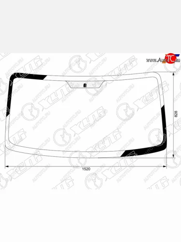 Стекло лобовое JAC N35 15-  Sollers Argo 22- XYG JAC-N35-CP LFW/X