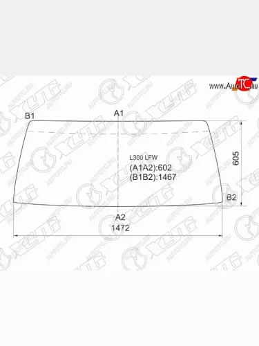 Стекло лобовое Mitsubishi Delica 79-86 XYG L300 LFW