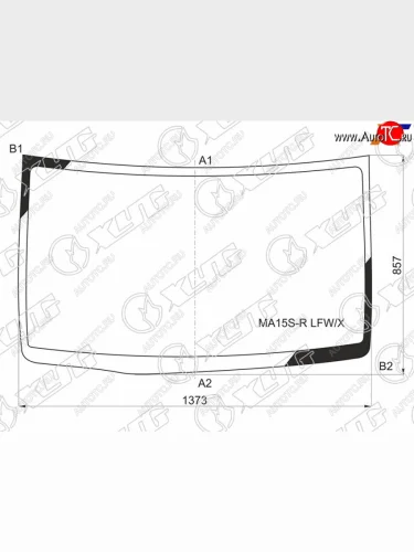 Стекло лобовое Suzuki Solio 10-15  Mitsubishi Delica D:2 11-15 XYG MA15S-R LFW/X