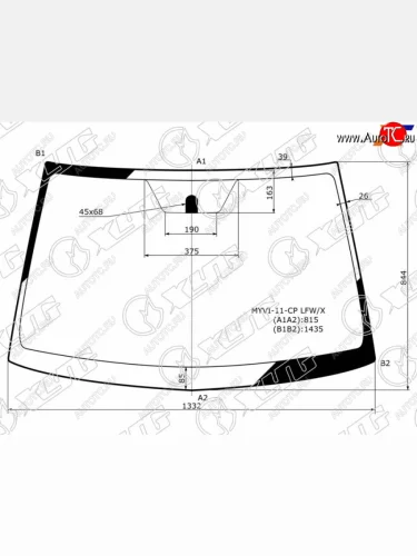 Стекло лобовое Toyota Passo 10-16 XYG MYVI-11-CP LFW/X