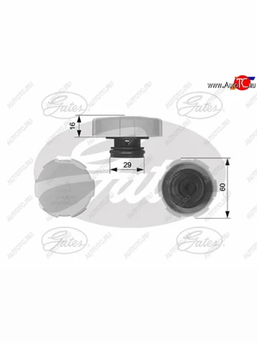 Крышка расширительного бачка OPEL ASTRA H GATES RC231