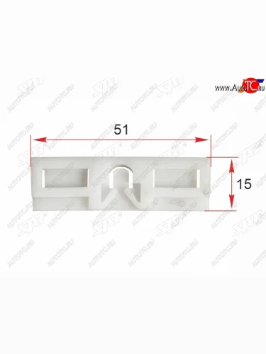Клипса молдинга лобового стекла TOYOTALEXUS (1шт.) SAT ST-12-0005