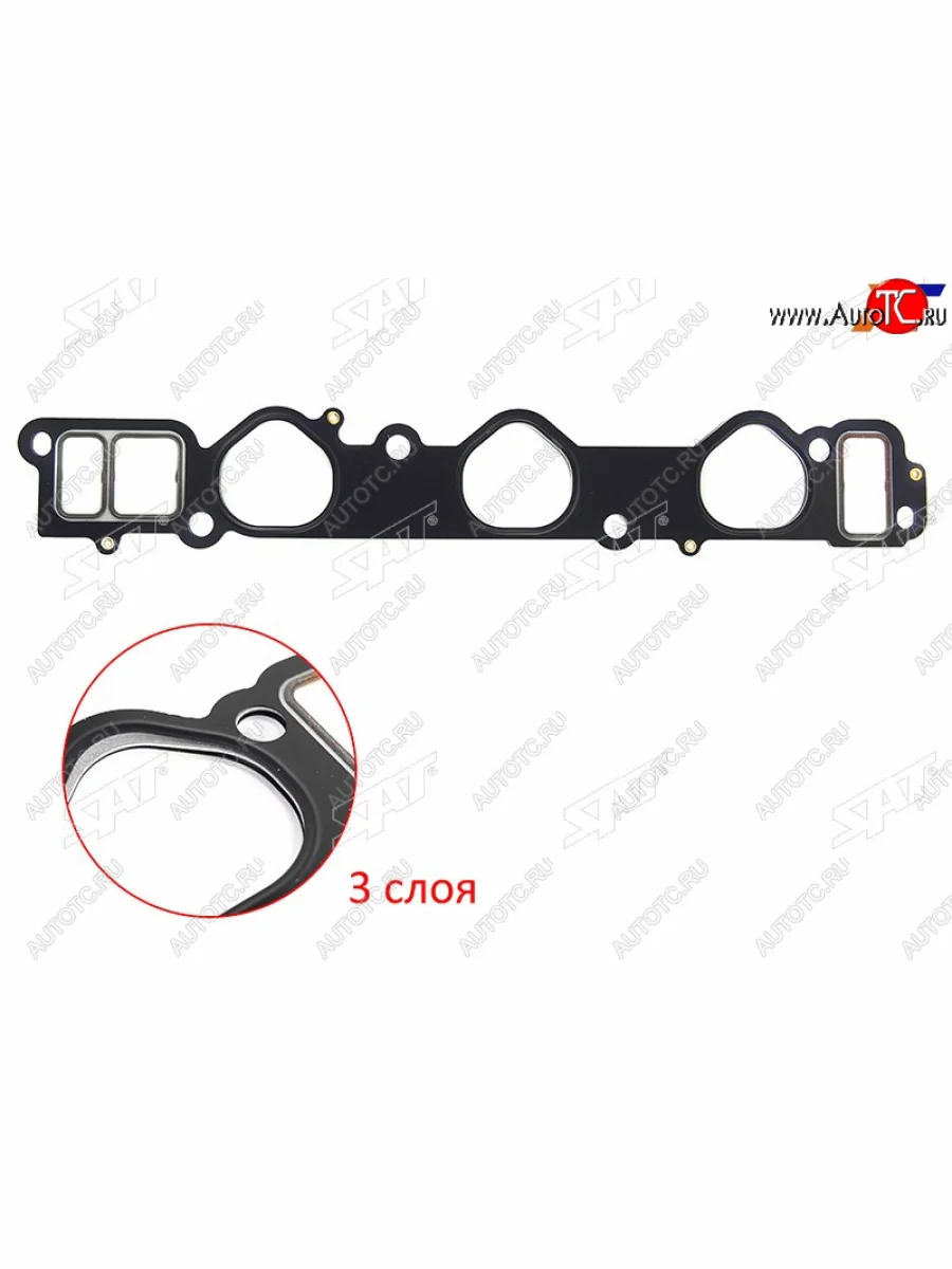 Прокладка впускного коллектора TOYOTA LAND CRUISER PRADO 5VZ-FE 95- SAT ST-17177-62060  в Керчи Республика Крым