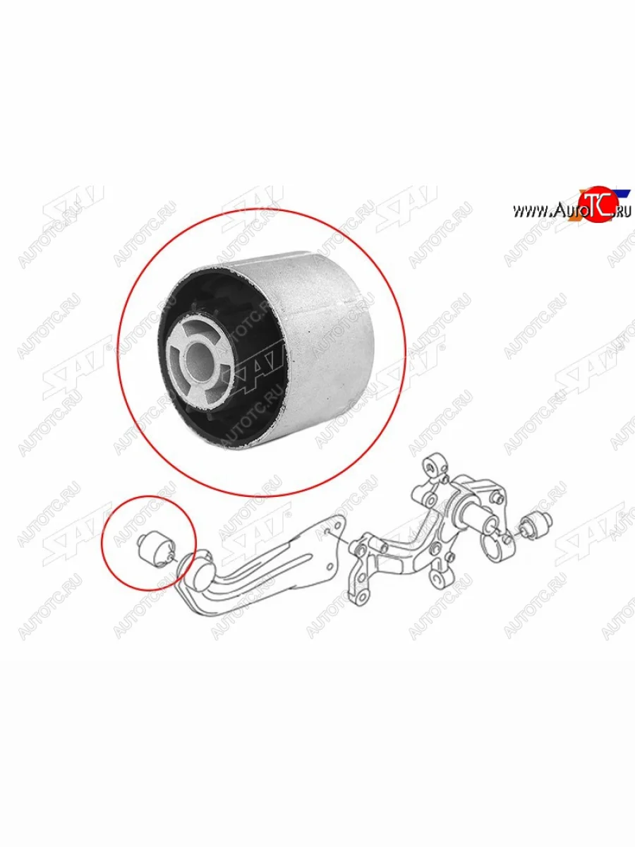 Сайлентблок Audi A3 03-19  Q3 11-19  Skoda Karoq 17-  Kodiaq 16-22  Octavia 04-20  Volkswagen G SAT ST-1K0505541D  в Керчи Республика Крым