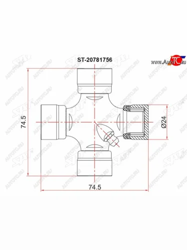 Крестовина CHEVROLET CAPTIVA C100OPEL ANTARADAEWOO WINSTORM 07- SAT ST-20781756