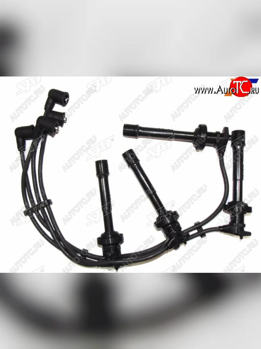 Провода высоковольтные NISSAN ALMERA/SUNNY B15/N15/Y10/Y11/P11 96-SR20DE/GA16DE (кругл. резин.) SAT ST-22440-2J210, st224402j210 SAT ST-22440-2J210  в Керчи Республика Крым