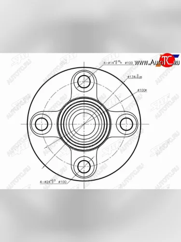 Ступичный узел задн. NISSAN CUBE Z10 SAT ST-43200-2U500