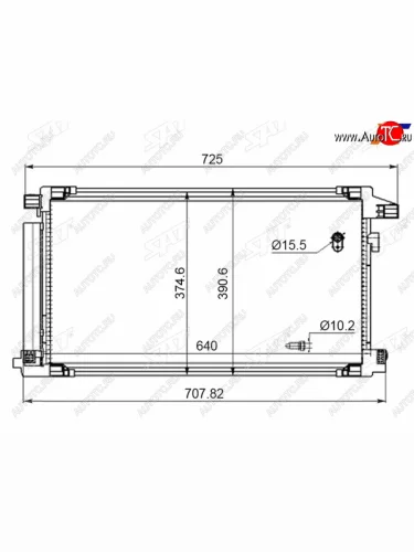 Радиатор кондиционера Toyota C-HR 16-23  Corolla (E210) 18-22  Corolla Cross 20- SAT ST-47-0062