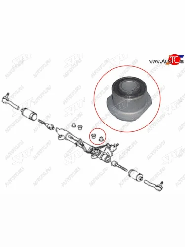 Втулка рулевой рейки Toyota Land Cruiser (J100) 98-07  Land Cruiser Prado (J120) 02-09  Lexus LX 9 SAT ST-45522-35050