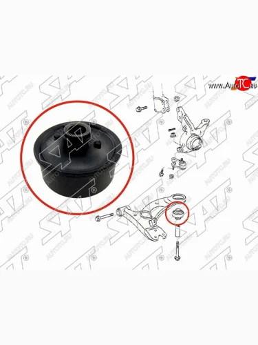 Сайлентблок Toyota Allion (T240) 01-07  Avensis (T220) 97-03  C-HR 16-19  Corolla (E150,E120) 00- SAT ST-48655-29235