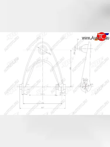 Рычаг верхний с шаровой HONDA BALLADECIVICFERIODOMANIINTEGRAORTHIAPARTNER 95-02 RH SAT ST-51450-S04-023