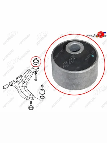 Сайлентблок Hyundai Accent 99-12  ТагАЗ Accent 99-12 (Справа=Слева) SAT ST-54555-25000