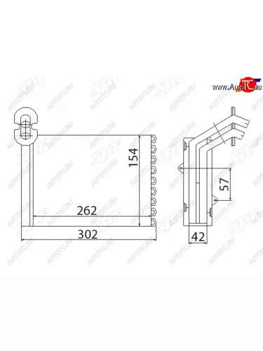 Радиатор отопителя салона FORD GALAXY 96-06SEAT ALHAMBRA 96-10VOLKSWAGEN SHARAN 96-10 SAT ST-87-0021