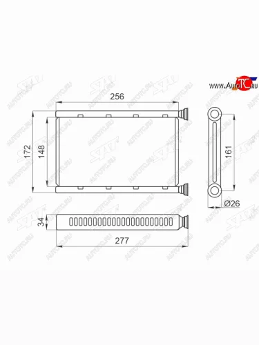 Радиатор отопителя салона BMW 1-SERIES E87 04-3-SERIES E90 05-11X1 E84 09- SAT ST-BM90-395-0