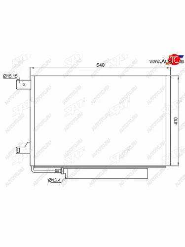 Радиатор кондиционера Mercedes-Benz A-Class 04-12  B-Class 05-12 SAT ST-MB04-394-0