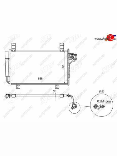 Радиатор кондиционера Mazda 3 13-19  6 12-  CX-5 11-17 SAT ST-MZX5-394-A0