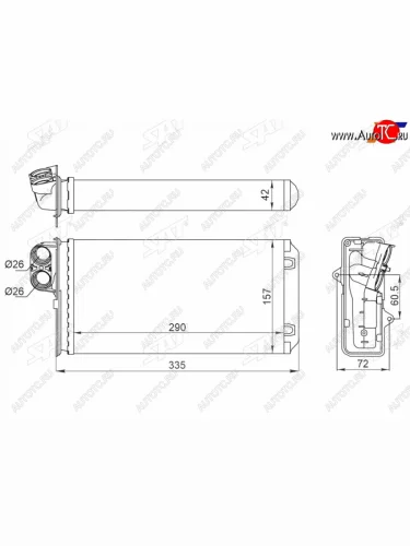 Радиатор отопителя салона PEUGEOT 607 99-10 SAT ST-PG02-395-0