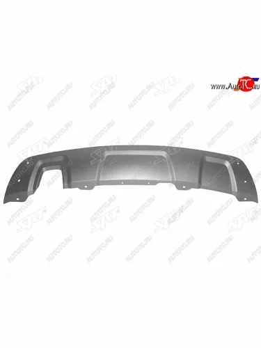 Накладка заднего бампера (под одну трубу) SAT Renault Duster  HS (2010-2015) дорестайлинг